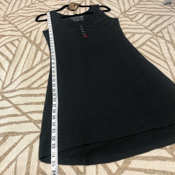 LiViTY Dark Gray (Black) Sleeveless Tee Shirt Dress - Picture 6 of 10